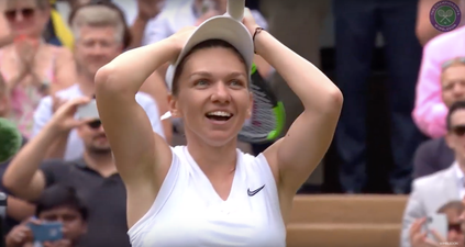 Simona Halep has beaten Serena Williams to win her first Wimbledon title
