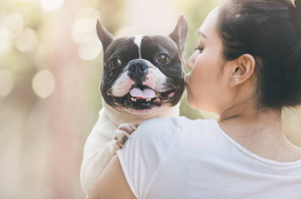 Over half of dog owners kiss their pet more than their partner and yeah, same