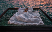 There’s a hotel in the Maldives where you can kip under a duvet on a net in the middle of the ocean
