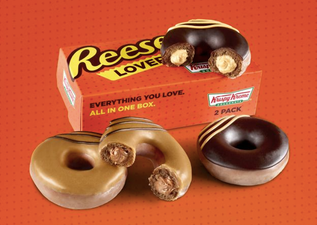 Reese’s peanut butter cup Krispy Kremes exist in this world and we need them to enter us ASAP