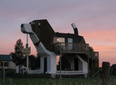 You can now spend the night in a house shaped like a beagle