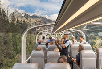 You can now travel through the Canadian Rockies in a glass train
