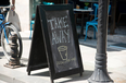 Coffee shops and restaurants will have to pay for sandwich boards to be left on paths