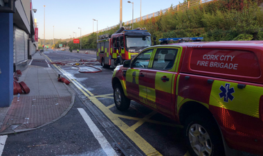 Local fire brigade share images from aftermath of car park blaze in Cork