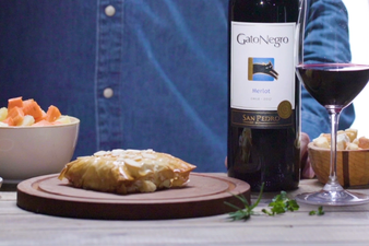 The perfect wine pairing to team with baked brie puff pastry recipe on your next girls night in