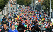 A man has died after taking part in the Cardiff Half Marathon