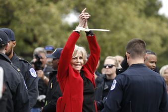Jane Fonda accepts BAFTA while being arrested during climate change protest