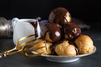 Can we take a moment to appreciate Lidl’s salted caramel Christmas profiteroles?