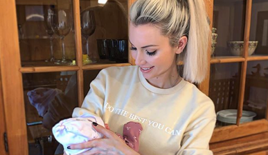 Rosanna Davison shares adorable photo with baby Sophia to mark the newborn turning one week old