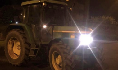 Gardaí stop and safely intercept a 12-year-old boy that’s driving a tractor in Meath