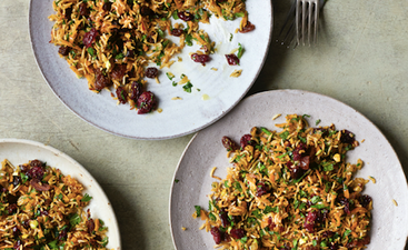 Put your holiday downtime to good use and cook up some of Donal Skehan’s jewelled herb and rice salad