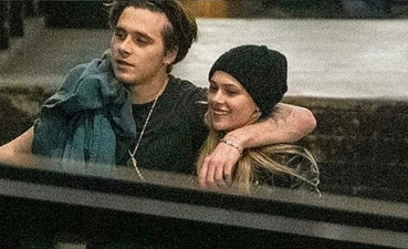 Brooklyn Beckham spotted with his new girlfriend, Nicola Peltz during a family outing at the theatre