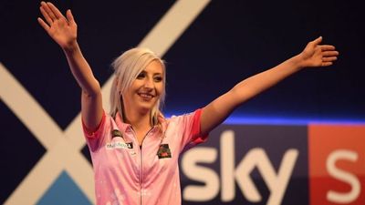Fallon Sherrock beat a second man at the PDC World Darts Championship last night