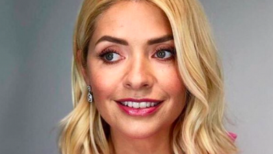 Holly Willoughby’s black dress is from Sandro Paris and we’re insanely in love