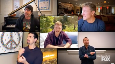 The Backstreet Boys’ performance of I Want It That Way is peak #socialdistancing