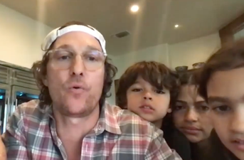 Matthew McConaughey uses Zoom to host a bingo night for senior citizens and it’s just brilliant