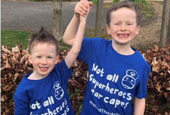 Two Irish brothers raise thousands for frontline healthcare workers