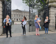 New mothers ask for maternity leave extension outside the Dáil