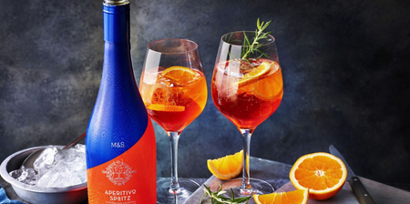 M&S has brought out a new orange Aperitivo Spritz which is just what we need for the weekend