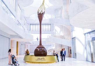 Lindt has just opened a chocolate museum with a massive chocolate fountain