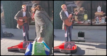 WATCH: Hozier tips popular busker playing ‘Take Me To Church’ on Grafton Street