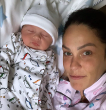 Glenda Gilson welcomes second child with husband Rob