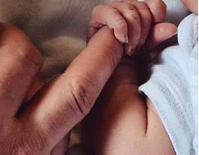 Stylist Courtney Smith welcomes little boy Zen to the world