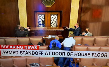 Thousands of protesters have broken into US government building Capitol Hill