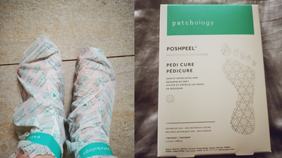 I tried out the Patchology Poshpeel pedicure booties and it was an experience