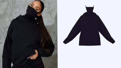This hoodie comes with a mask attached so it’s perfect for those 5km walks