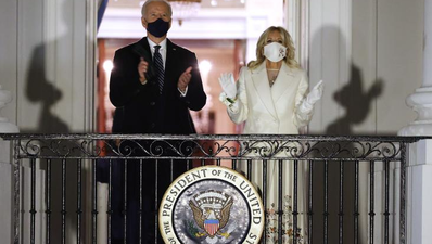 Irish designer “mindblown” as Dr Jill Biden wears dress she embroidered