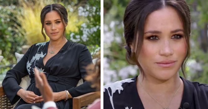 Two pictures of Meghan Markle