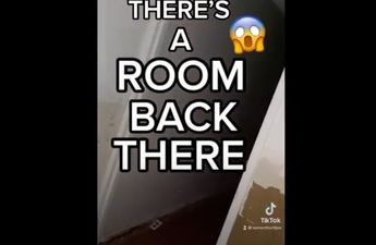 Woman finds abandoned apartment in hole behind her bathroom mirror