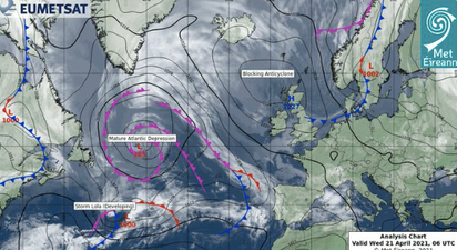 Storm Lola to bring high temperatures to Ireland, says Met Éireann