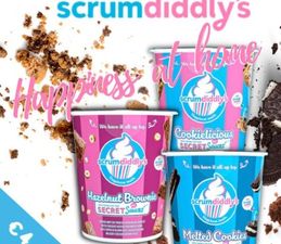 You can get Scrumdiddly’s ice cream tubs in Tesco soon