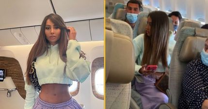 Model poses for Insta photo in business class, is exposed by passengers