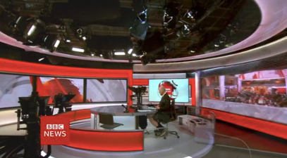 BBC News anchor caught wearing shorts under desk live on TV
