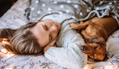 Women sleep better with a dog in their bed than a man, science says