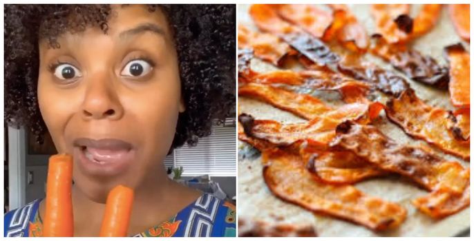 TikTok carrot bacon recipe