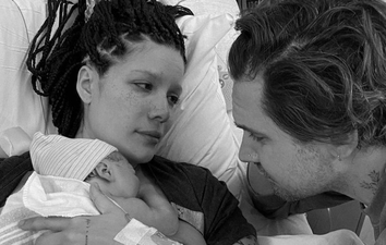 Singer Halsey welcomes her first child