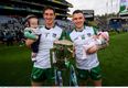 Limerick hurlers pose with their babies after historic win