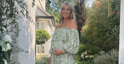 Pippa O’Connor “beaming” after lavish garden baby shower