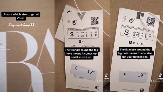 Zara secret size code