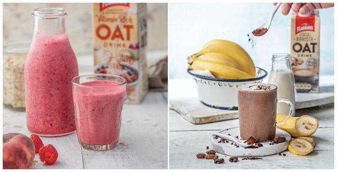 smoothies made with oat milk