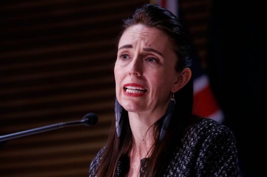 Jacinda Ardern addresses parliament
