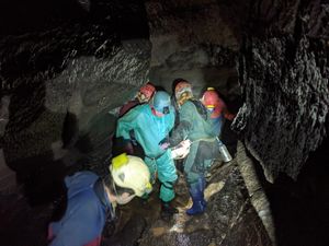 Man rescued from cave after being stuck there for 54 hours
