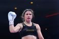 Katie Taylor celebrates winning world title for sixth time