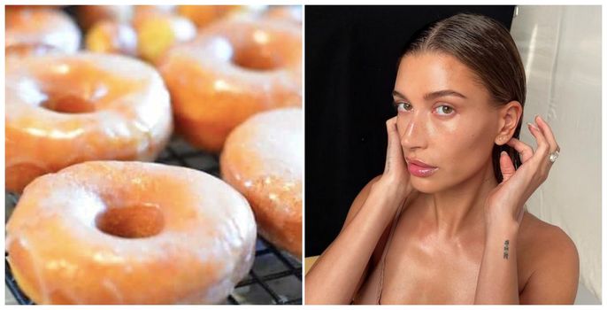 Glazed doughnut skin