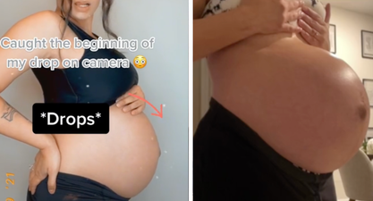 Mum-to-be catches moment her bump starts to ‘drop’ on TikTok