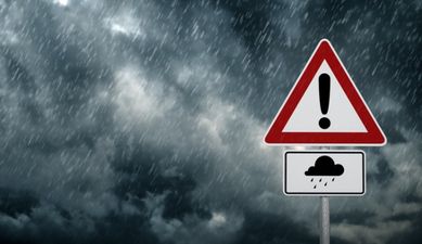 Status Orange rain warning issued for 5 counties tonight